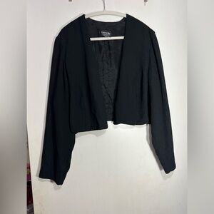 Onyx Black Open-Front Blazer size XL
